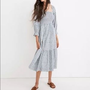 Madewell lucie midi dress small